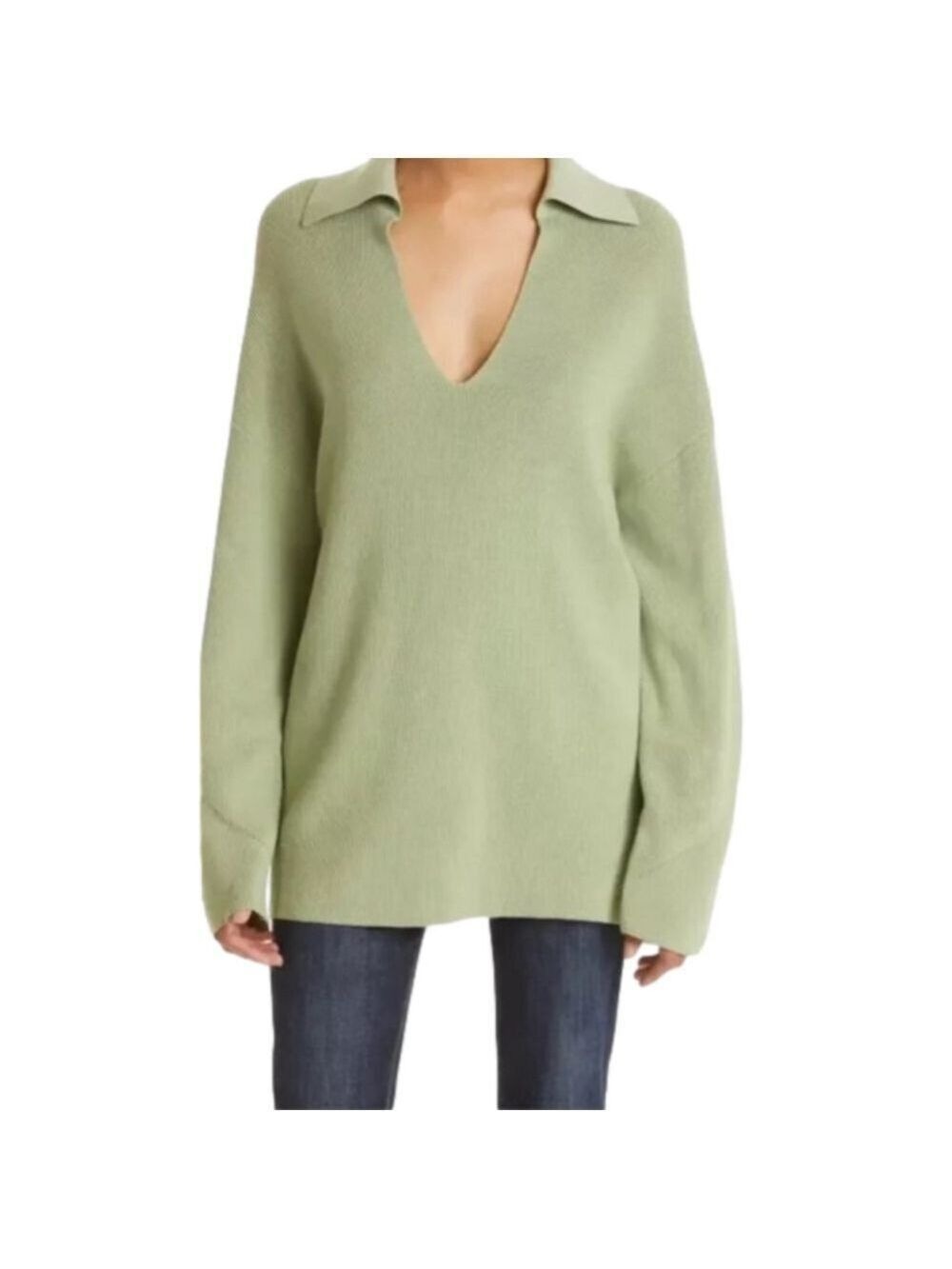 Rag & Bone Light Green Amy Oversized Polo Tunic Size XXS